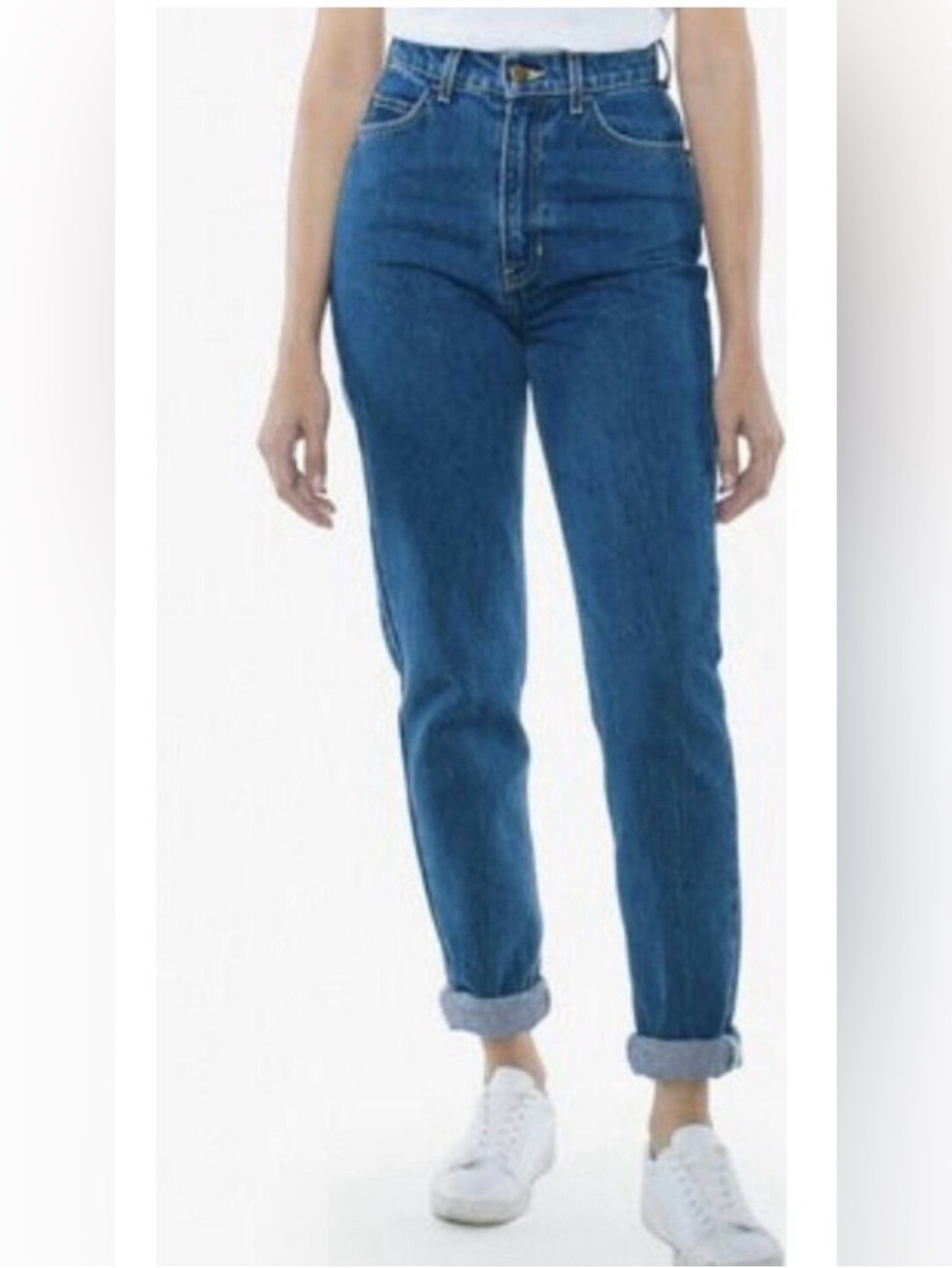 American Apparel The High Waist Blue Jeans 26